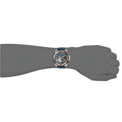 Marine Star Men'S Rose Gold Plated Stainless Automatic Watch 98A227