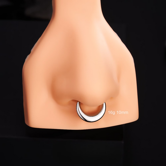 Clicker de Septum Lunaire Audacieux – Éclat Sculpté pour un Style Sans Compromis